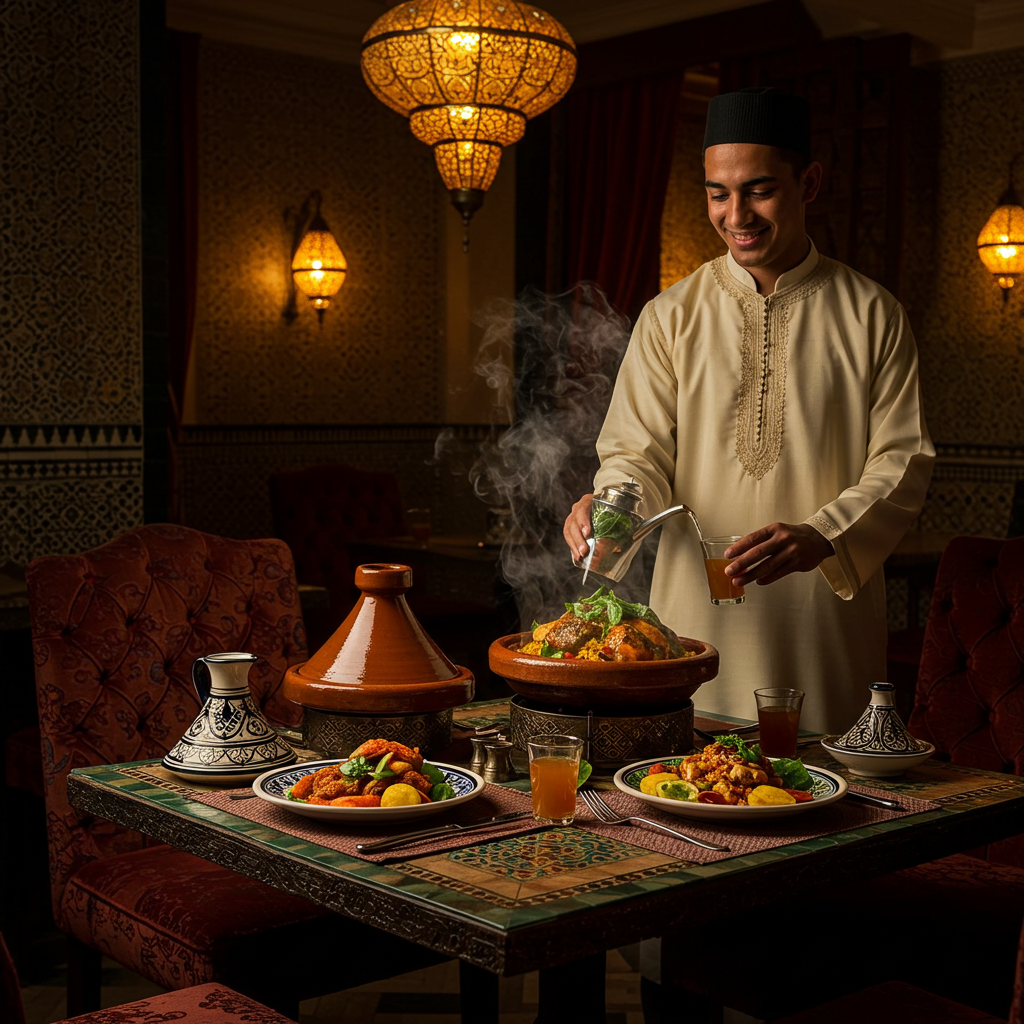 Tajine marocain authentique au restaurant L'Oriental Grill Metz